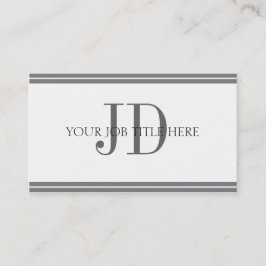 YourJobTitle weiße/graue Streifen Visitenkarte