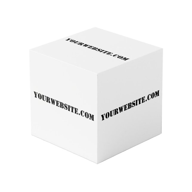 YourWebSite.com Cube photo (Angle devant)