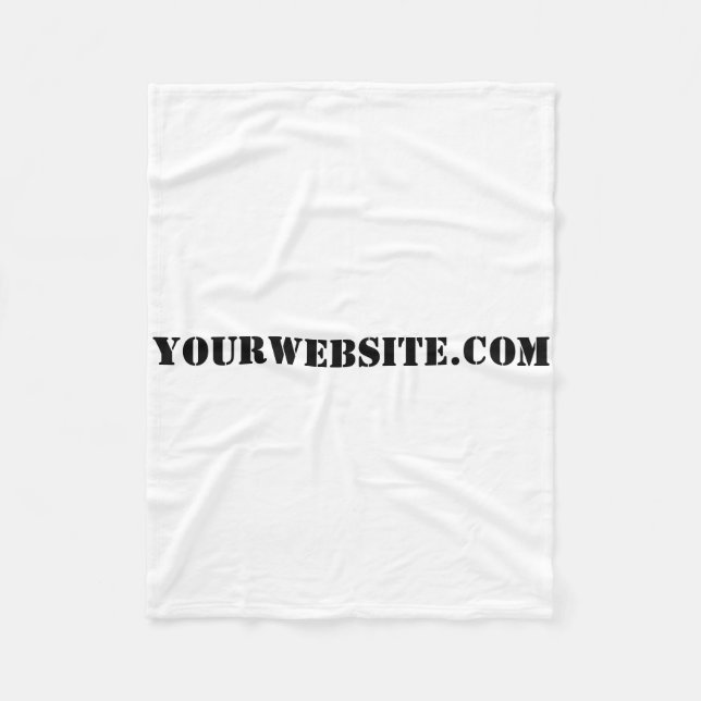 YourWebSite.com Fleecedecke (Vorderseite)