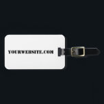 YourWebSite.com Gepäckanhänger<br><div class="desc">"YourWebSite.com" Ersetzen Sie die .com-Adresse durch Ihre Webadresse. Fügen Sie einen anderen Slogan oder Text hinzu.</div>