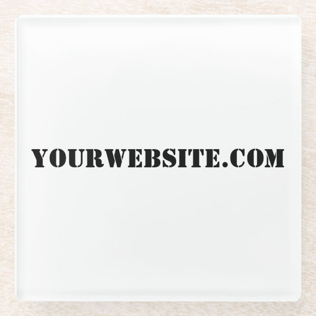 YourWebSite.com Glasuntersetzer (Vorderseite)