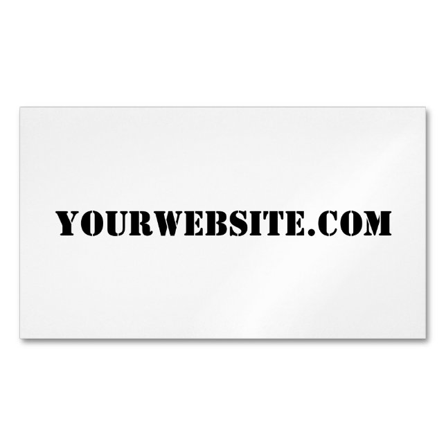 YourWebSite.com Magnetische Visitenkarte (Vorderseite)