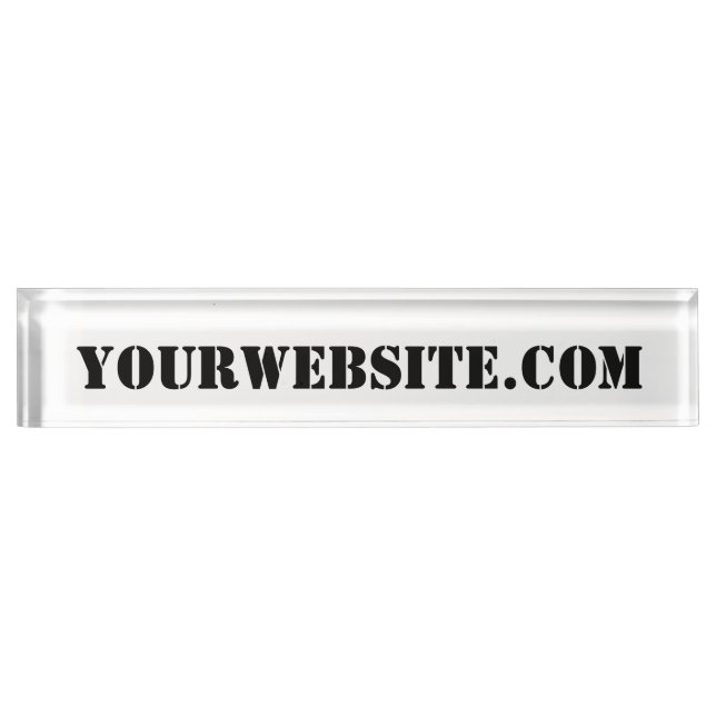 YourWebSite.com Namensplakette (Vorderseite)