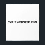 YourWebSite.com Notizblock<br><div class="desc">"YourWebSite.com" Ersetzen Sie die .com-Adresse durch Ihre Webadresse. Fügen Sie einen anderen Slogan oder Text hinzu.</div>