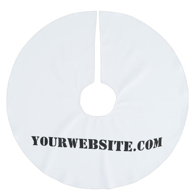 YourWebSite.com Polyester Weihnachtsbaumdecke (Vorderseite)