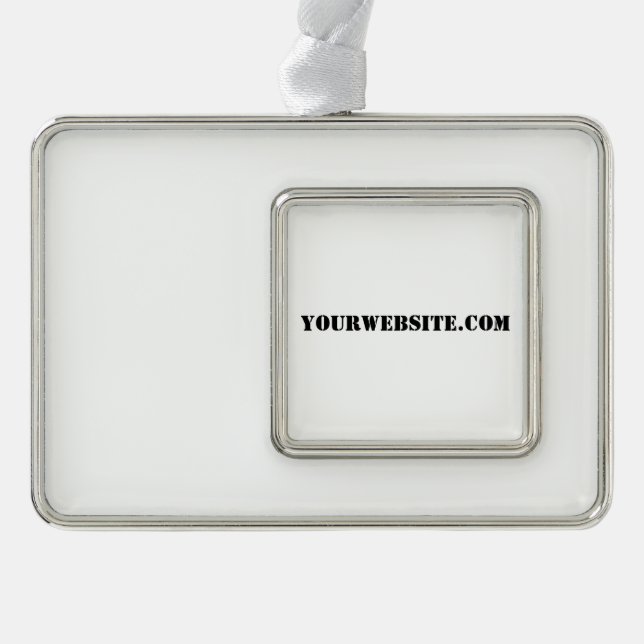 YourWebSite.com Rahmen-Ornament Silber (Vorderseite)