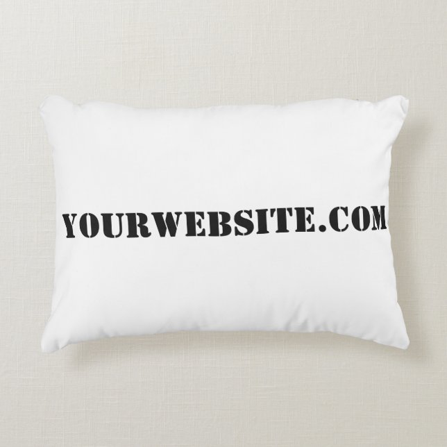 YourWebSite.com Zierkissen (Vorderseite)