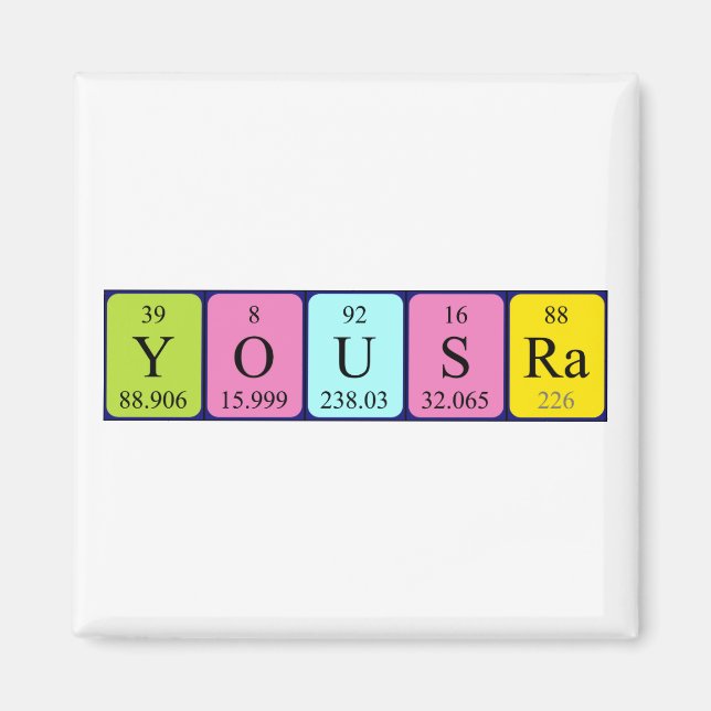 Yousra Periodenmagnet Magnet (Vorne)