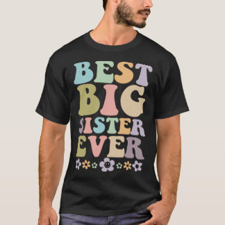 Youth Best Big Sister Ever Girl's Baby Ankündigung T-Shirt
