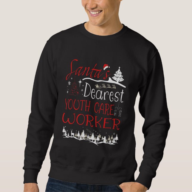 Youth Care Worker Job Thanksgiving Sweatshirt (Vorderseite)