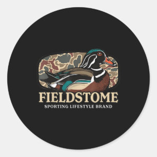 Youth Fieldstone Camouflage Wood Duck T-Shirt Runder Aufkleber