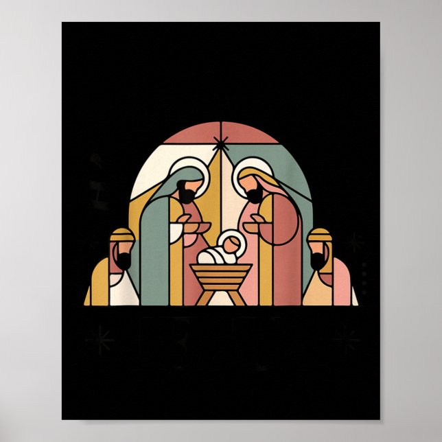 Youth Happy Birthday Jesus Christmas Christian Tod Poster (Vorne)