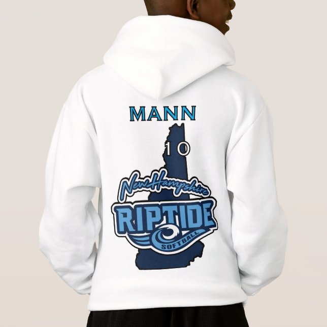 YOUTH Hoodie mit Name und Nummer (Rückseite)