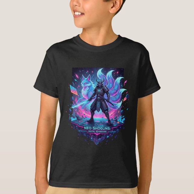 Youth Neo Shogun Samurai Kitsune Neon Tee (Vorderseite)