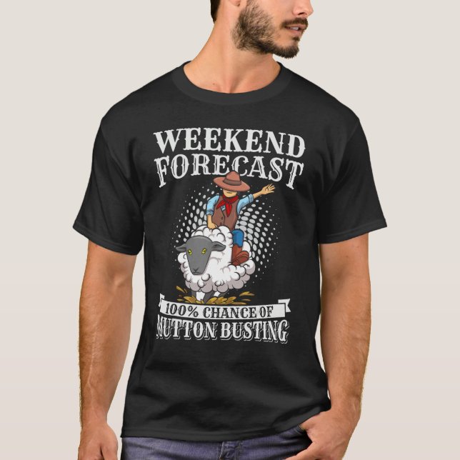 Youth Rodeo Mutton Busting Quote for a Mutton Bust T-Shirt (Vorderseite)