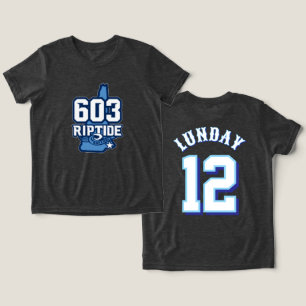 YOUTH Unisex 603 Riptide T - Shirt mit Name und Nu