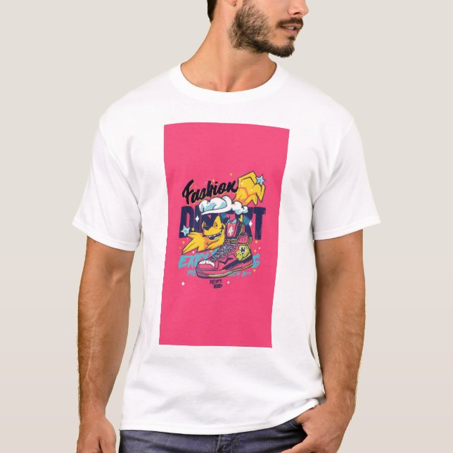 youthful, modern, and vibrant t-shirt design (Devant)