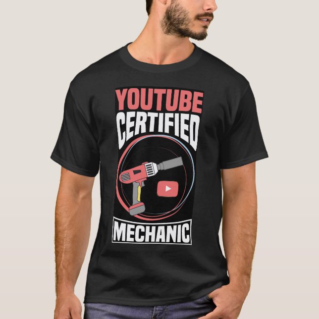 Youtube Certified Mechanic T-Shirt (Vorderseite)