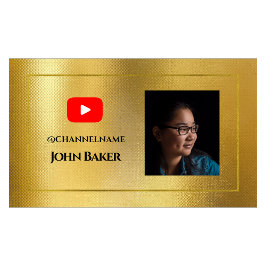 YOUTUBE Channel Advertising QR Code Foto Visitenkarte