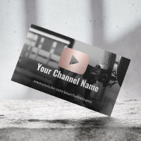 Youtube Channel Custom Foto Rose Gold Youtuber