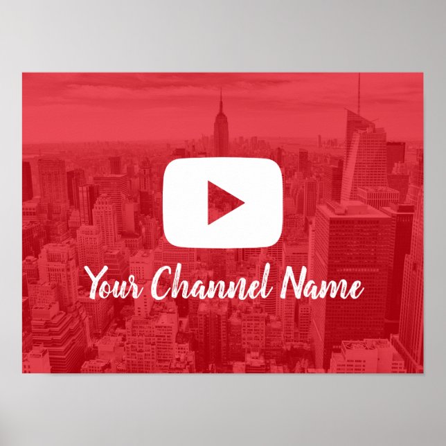 Youtube Channel Custom Foto Youtuber Poster (Vorne)