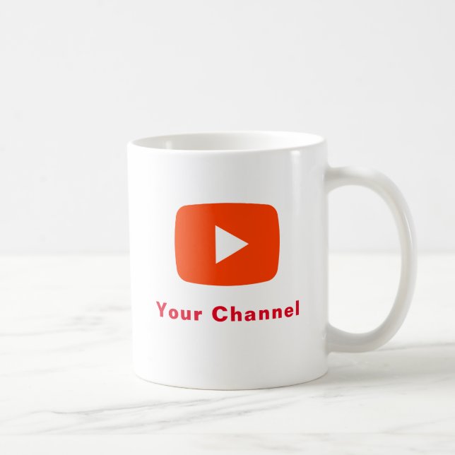 Youtube Channel Name Custom Kaffeetasse (Rechts)