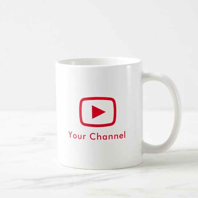 Youtube Channel Name Custom Kaffeetasse (Rechts)