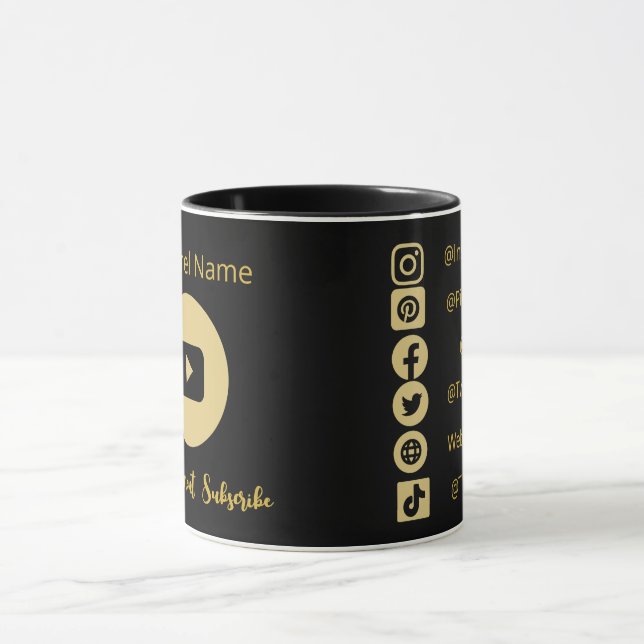 YOUTUBE CHANNEL SOCIAL MEDIA IST VLOGGER DUNK MODE TASSE (Zentrum)