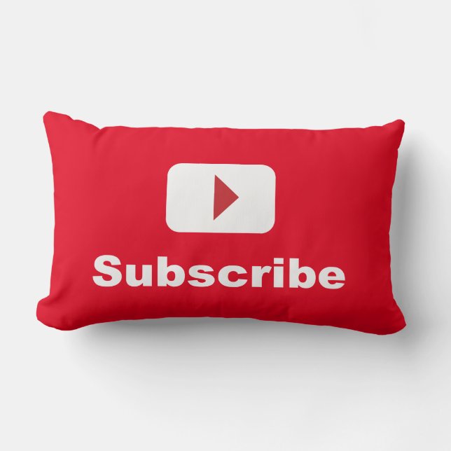 Youtube-Kanal unterzeichnen Lendenkissen (Vorderseite)