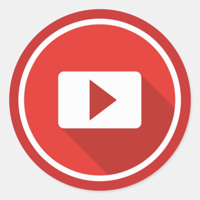 YouTube Poster ist großartig Runder Aufkleber (Vorderseite)