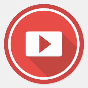 YouTube Poster ist großartig Runder Aufkleber