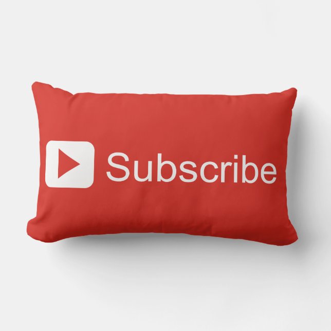 Youtube souscrivent le coussin (Recto)