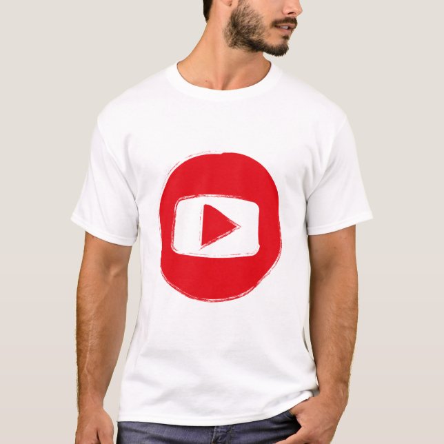YouTube-Symbol T-Shirt (Vorderseite)