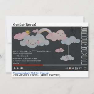 YouTube Thema niedliches Geschlecht offenbaren Par Einladung