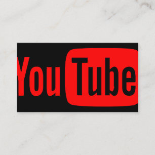 Youtube Youtuber Social Media Bloger Vloger Visitenkarte
