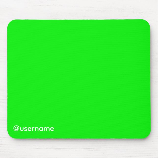 YouTuber Streamer Greenscreen mit Benutzername Mousepad (Vorne)