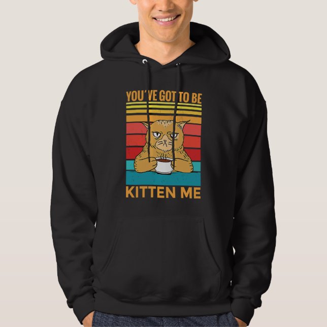Youve Got To Be Kitten Me  I  Cat Hoodie (Vorderseite)