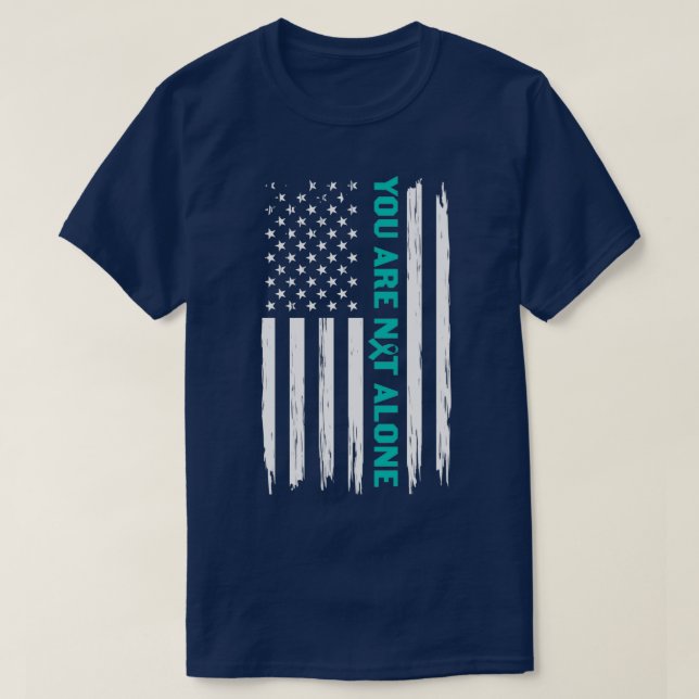 Youx27re nicht allein PTSD T-Shirt (Design vorne)