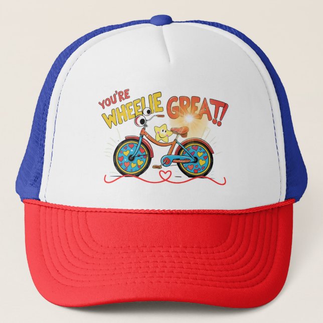 Yoy are Wheely great funny hat Truckerkappe (Vorderseite)
