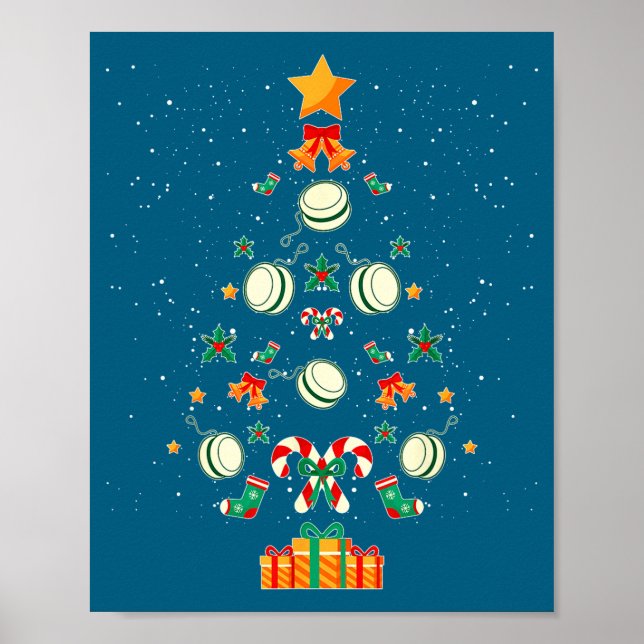 Yoyo Christmas Tree Xmas  Poster (Vorne)