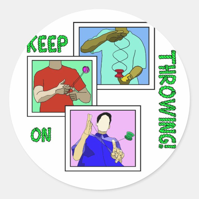 yoyo Classic Round Stickers (Vorderseite)