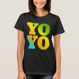 Yoyo ist in Naturfarben gestaltet T-Shirt