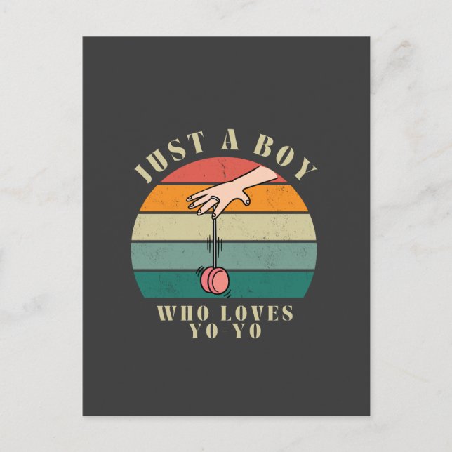Yoyo Junge Postkarte (Vorderseite)