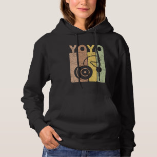 Yoyo Vintag Yoyo Player Retro Yoyoing Hoodie