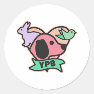 YPB-Logo-Aufkleber - rund Runder Aufkleber