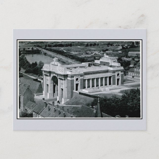 Ypres Menin Gate Memorial für britische Luftwaffe Postkarte (Vorderseite)