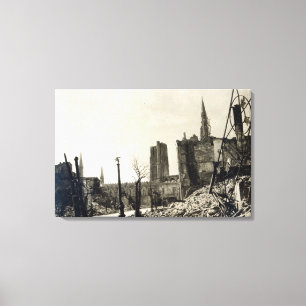 Ypres von Rue de Ville, im Juni 1915 Leinwanddruck