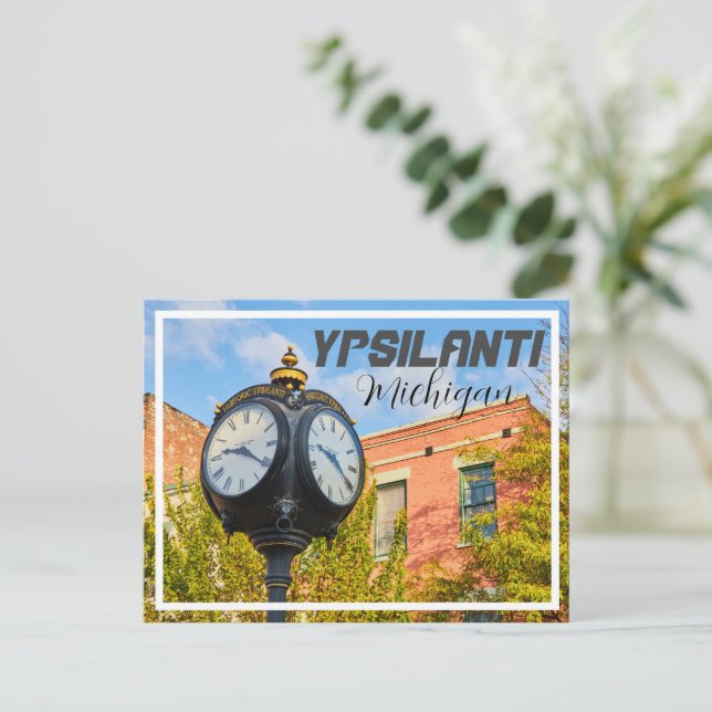 Ypsilanti Michigan Depot Stadt Postkarte (Stehend Vorderseite)