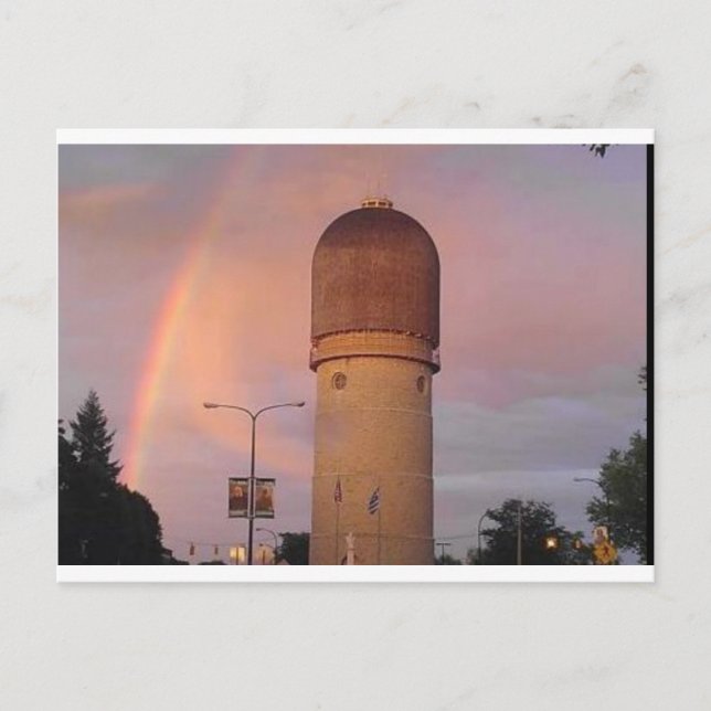 Ypsilanti Wasserturm Postkarte (Vorderseite)