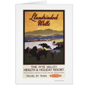 Ypsilon-Tal-Erholungsort-British Rail-Plakat
